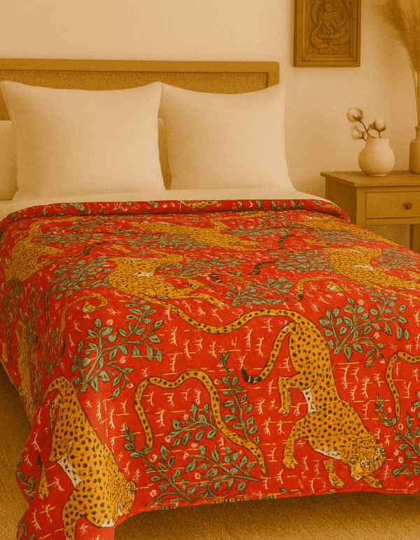 Colcha Jungle Flame – 280 x 230 cm