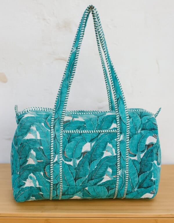 Bolso Hojas Turquesa