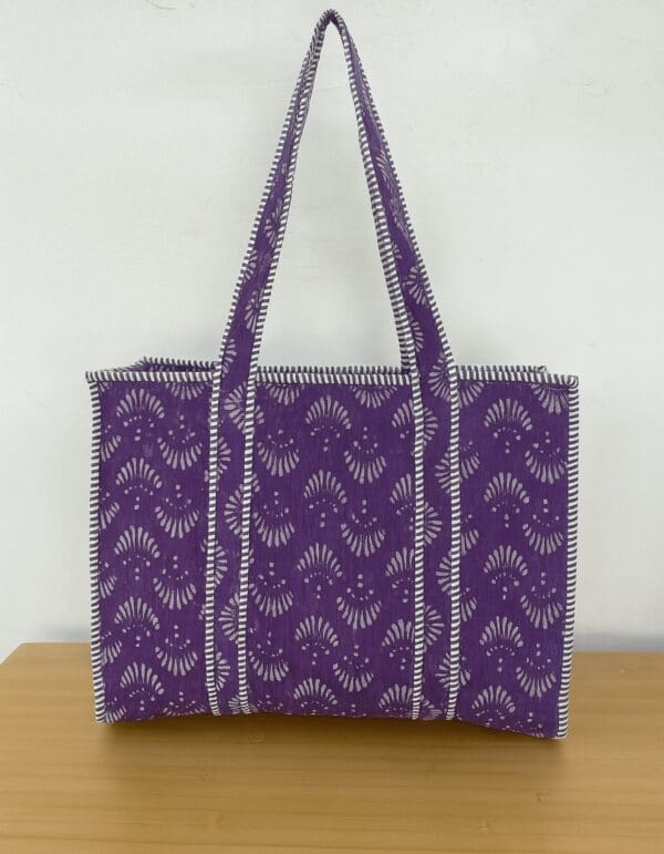 Bolso Block Print Violeta