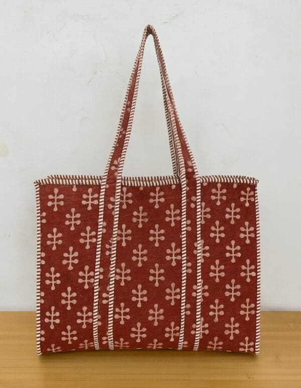 Bolso Block Print Terracota