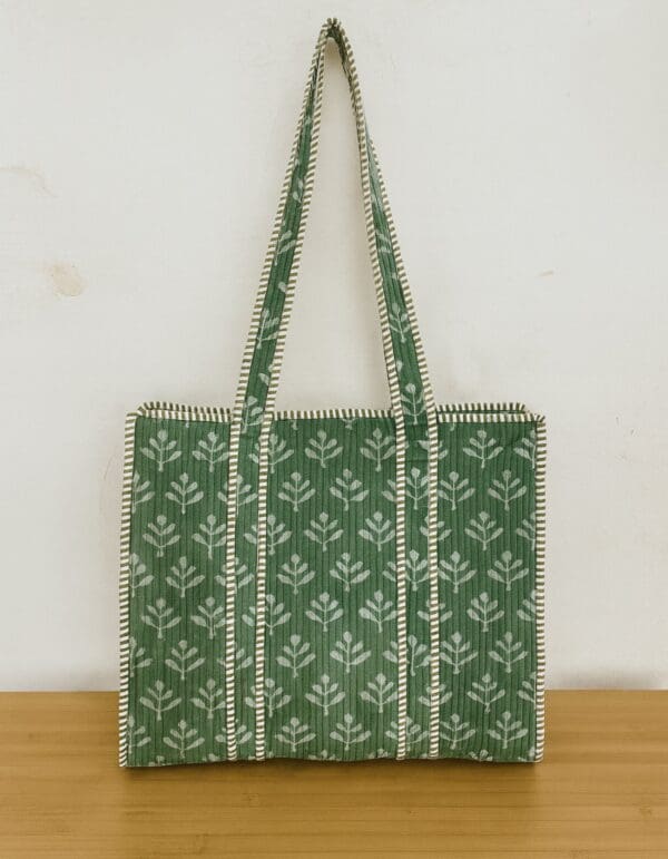 Bolso Block Print Verde Bosque