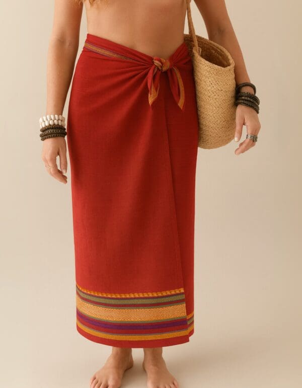 Pareo Lungi Rojo