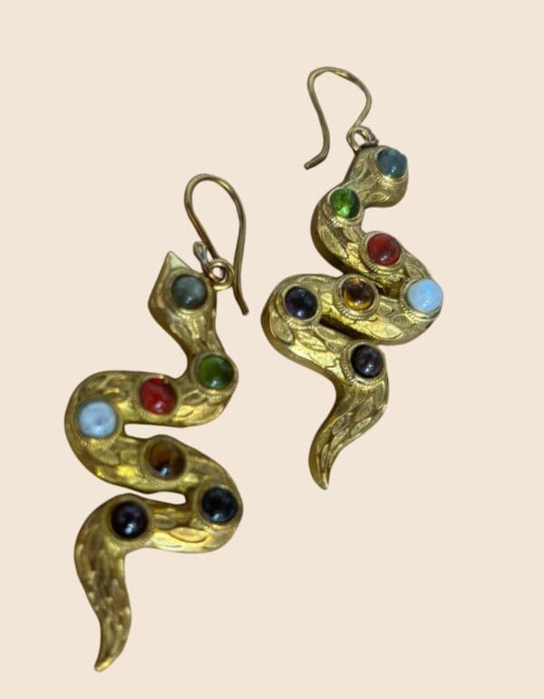 Pendientes Serpiente Navaratna