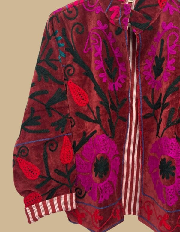 Chaqueta Suzani Burdeos - Imagen 2