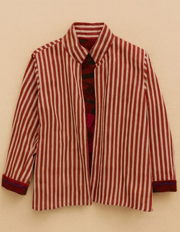 Chaqueta Suzani Burdeos -reversible - Imagen 4