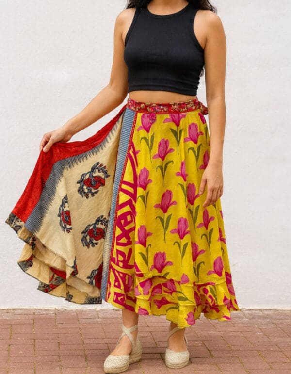 Falda reversible india – Tanvi