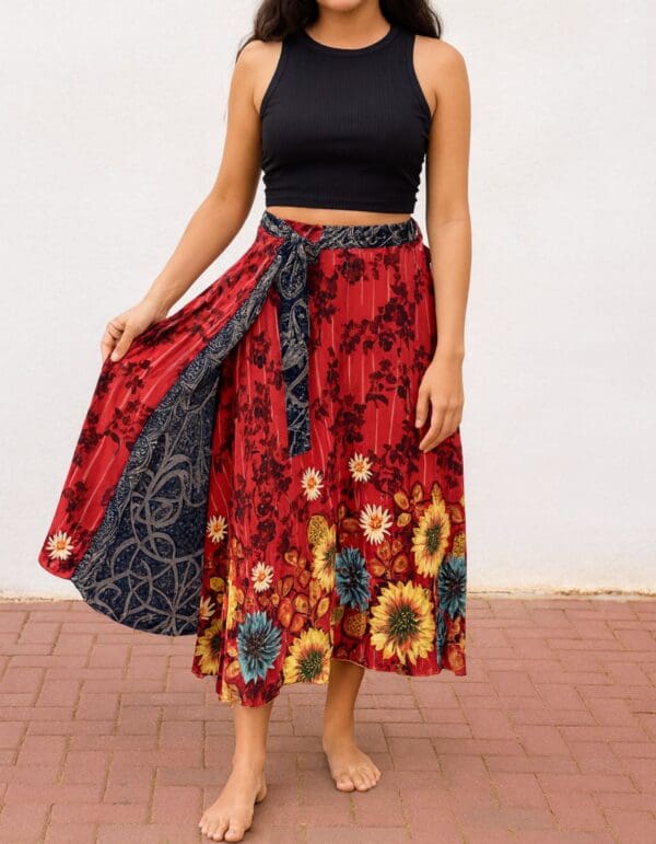 Falda reversible india – Durga