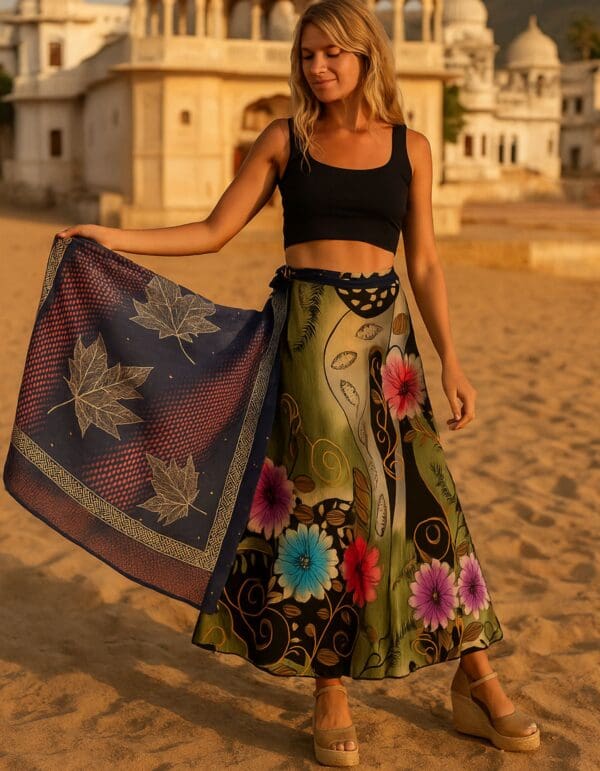 Falda reversible india – Gulzar