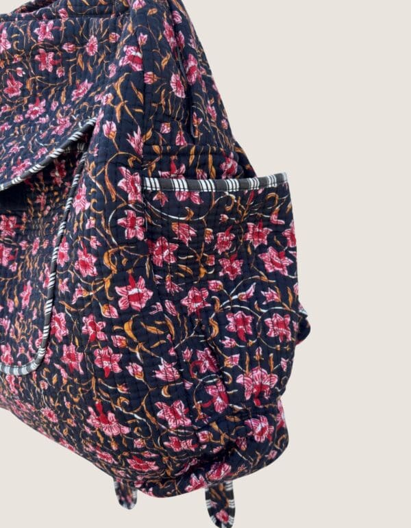 Mochila algodón – Flores - Imagen 2