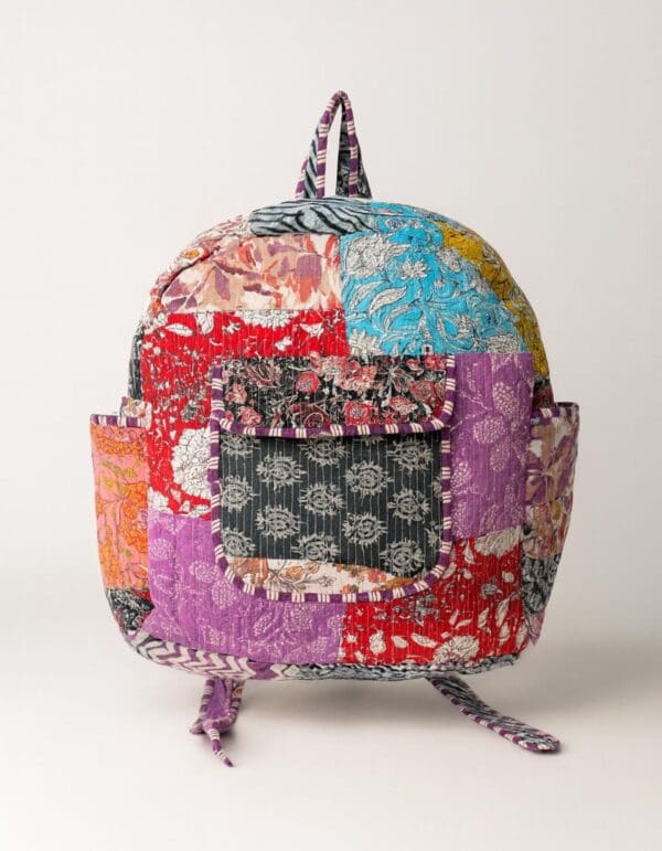 Mochila algodón - Patchwork - Imagen 4