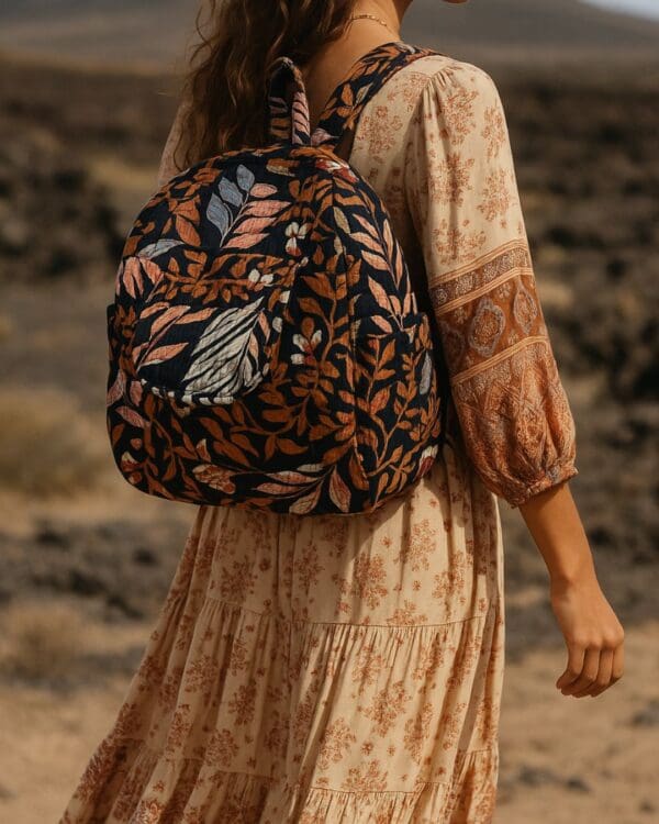 Mochila algodón – Hojas