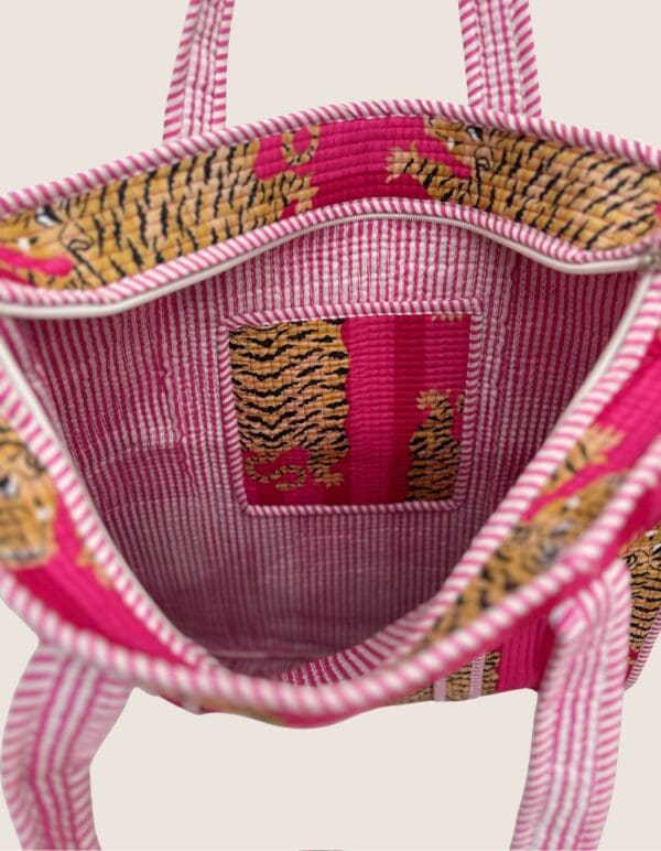BOLSO Tote Algodón – TIGRES 08 - Imagen 3