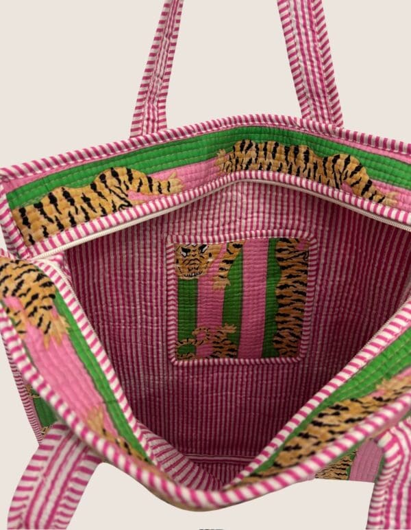 BOLSO Tote Algodón – TIGRES 06 - Imagen 3