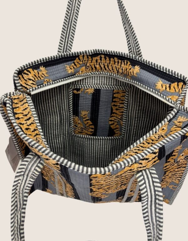 BOLSO Tote Algodón – TIGRES 05 - Imagen 2