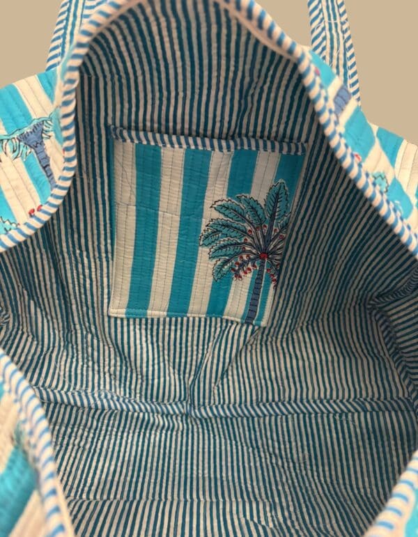 Bolso de viaje – Palmera azul - Imagen 2