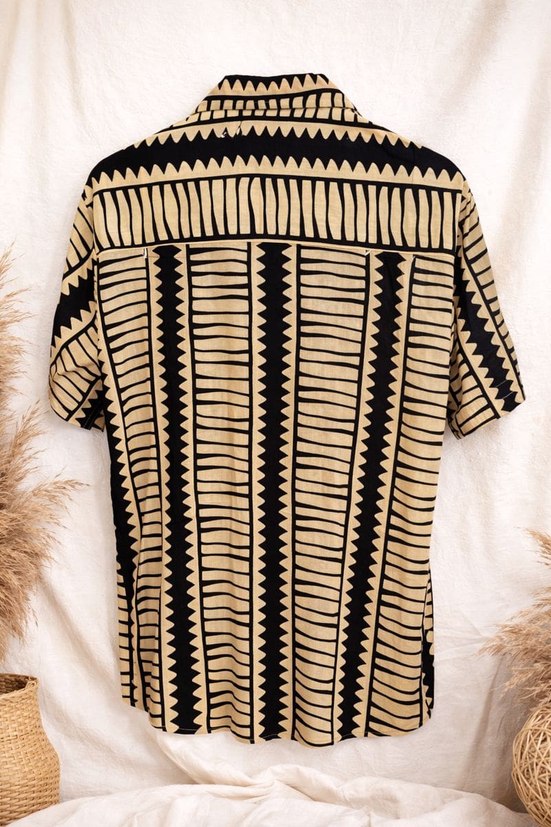 Camisa unisex de algodón estampado- oversize - Imagen 2