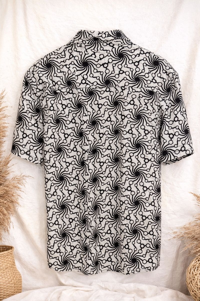 Camisa unisex de algodón estampado- oversize - Imagen 2