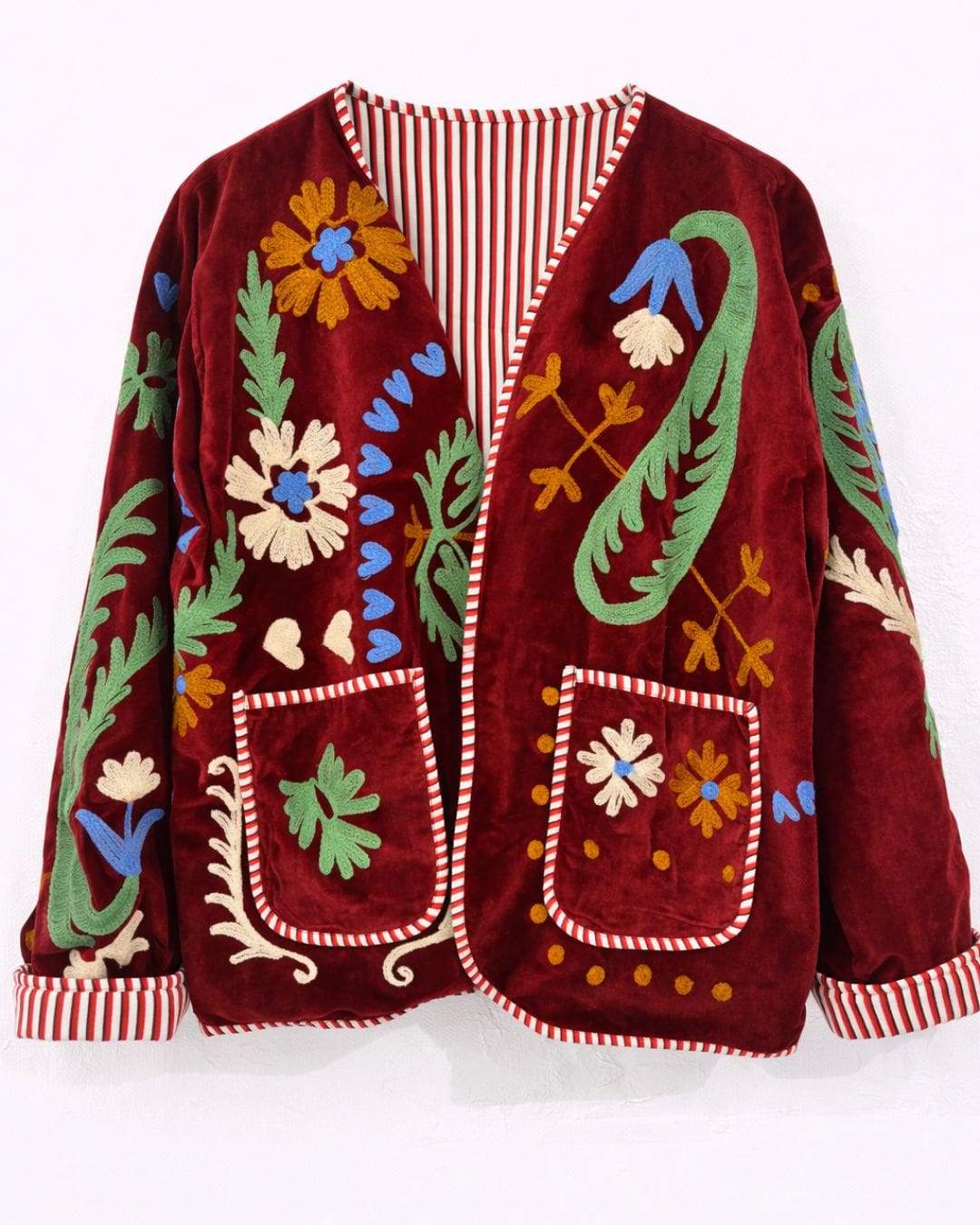 Chaqueta terciopelo y algodón LOVE - Imagen 2